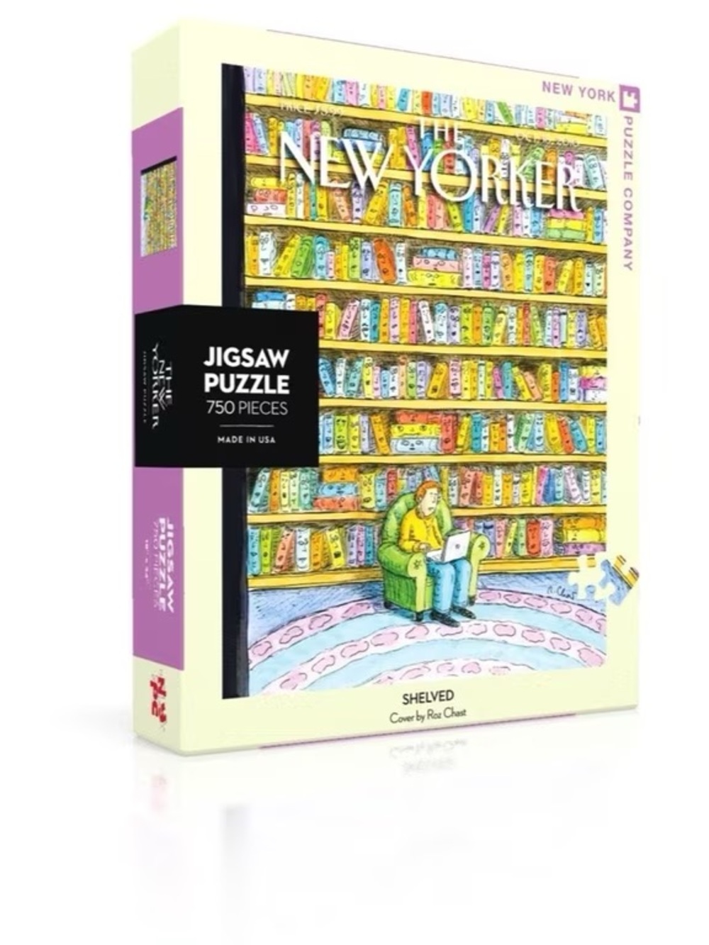 NWT The New Yorker Shelved Jigsaw Puzzle 750 Pieces by New York Puzzle Company